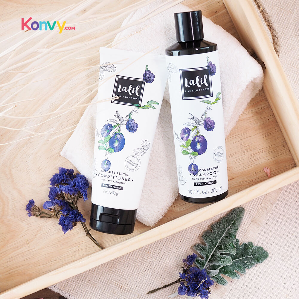 แชมพูแก้ผมร่วง สารสกัดจากดอกอัญชัน Lalil Hair Loss Rescue Shampoo