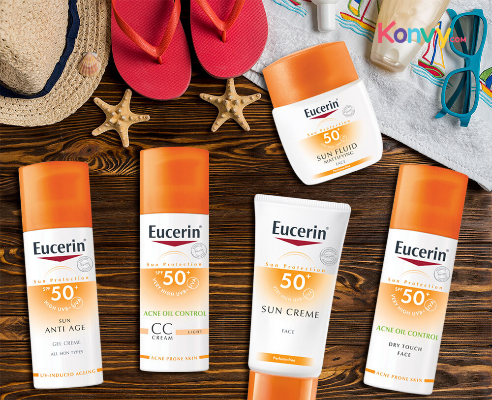 eucerin sun dry touch acne oil control face spf50 