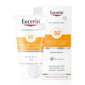 eucerin sun dry touch acne oil control face spf50 